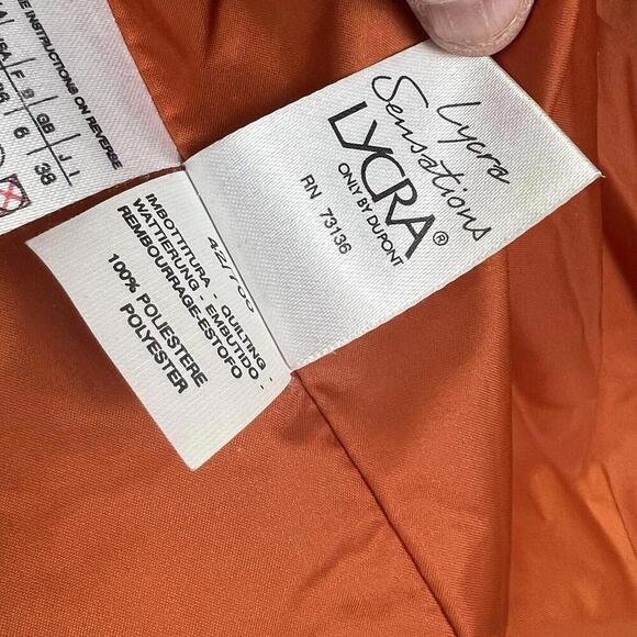 Max Mara Weekend By Max Mara Deep Orange Corduroy Lined Vest Size 4 - Picture 6 of 8